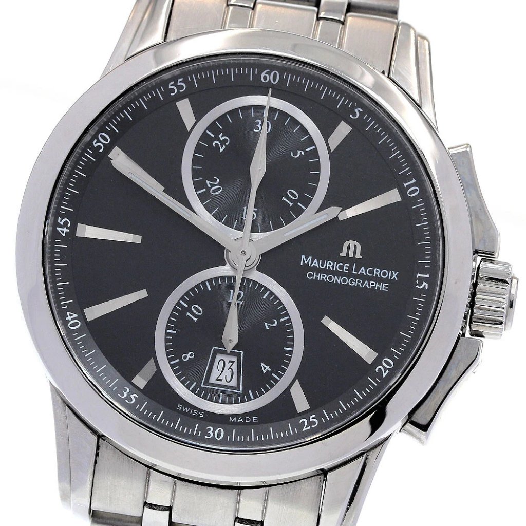 Maurice Lacroix Pontos Chronograph Black Dial Automatic Mens